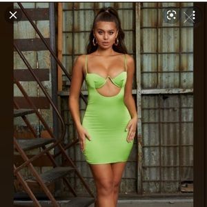Oh Polly silk green dress - TAGS on